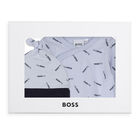 Baby Boys Blue Logo Babygrow Set, 1, hi-res