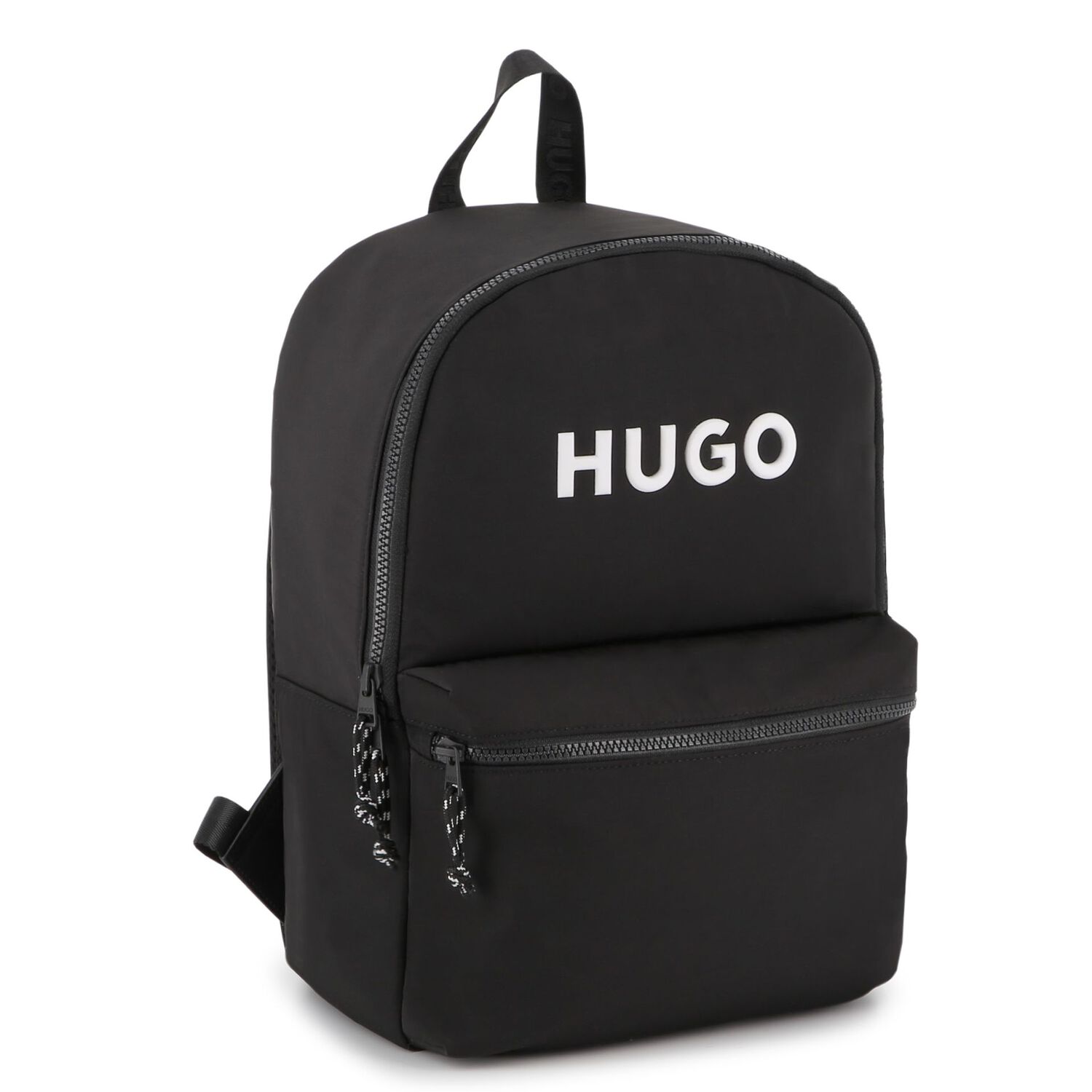 Black Logo Backpack, 1, hi-res