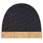 Baby Boys Navy Blue Logo Hat, 1, hi-res