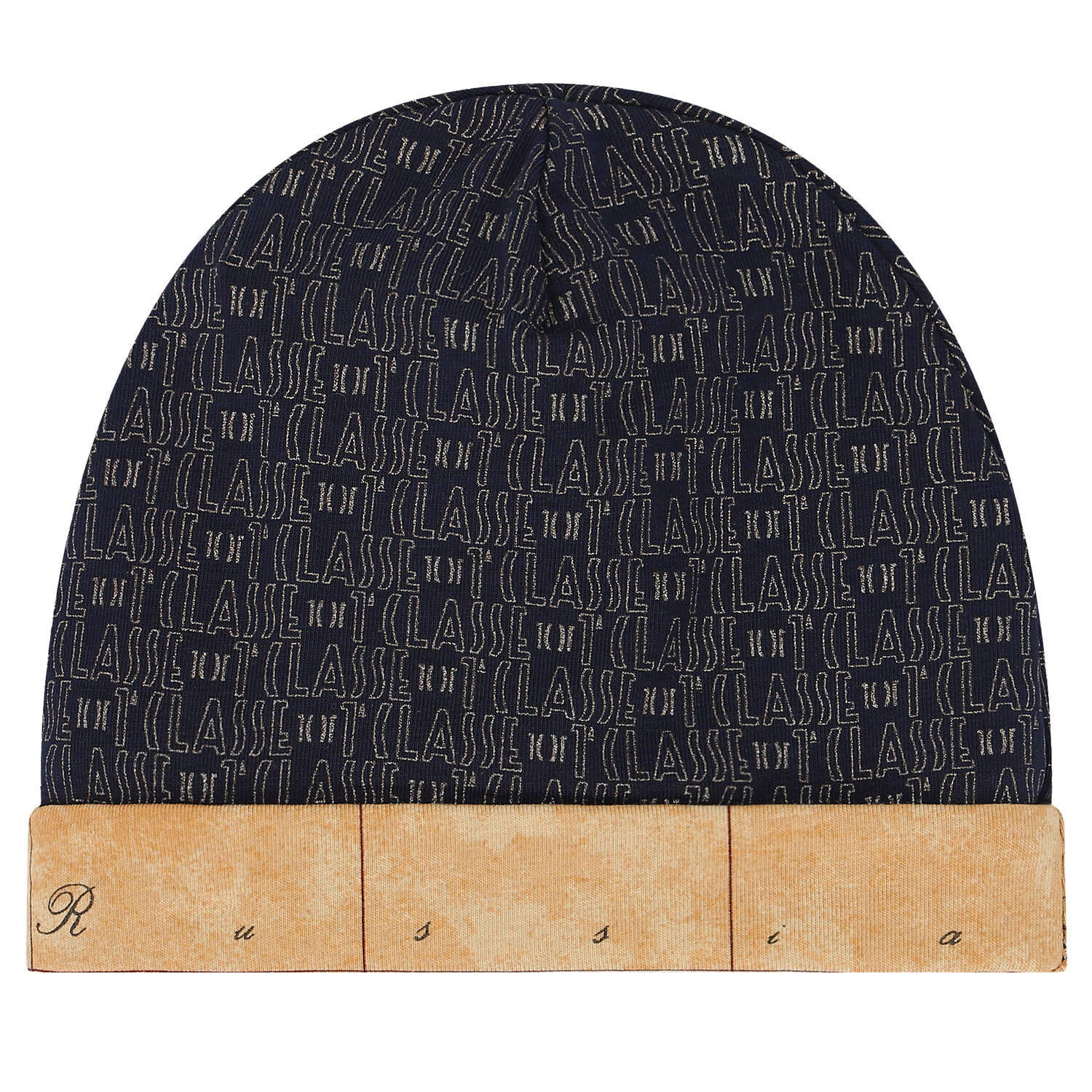 Baby Boys Navy Blue Logo Hat, 1, hi-res