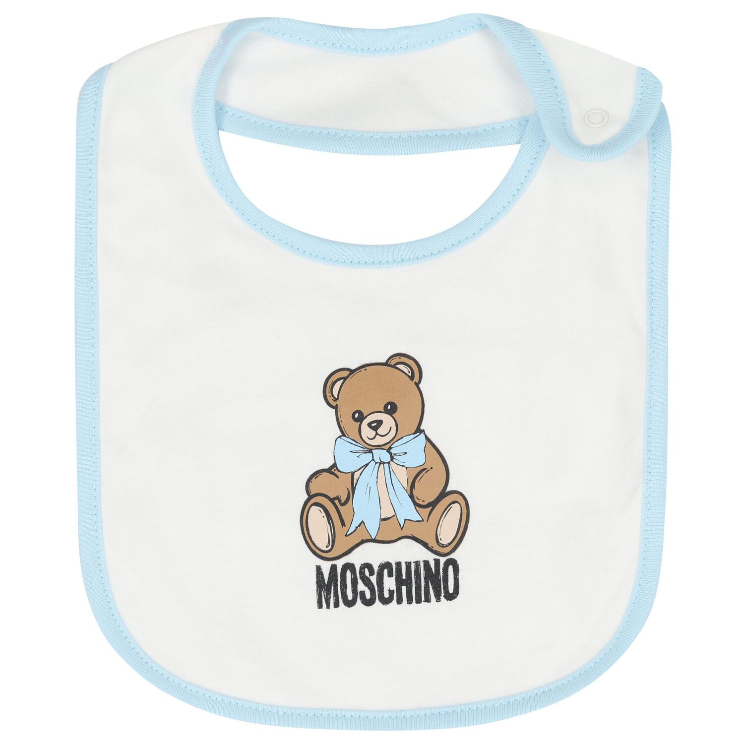 Blue & White Teddy Bear Logo Babygrow Gift Set, 3, hi-res