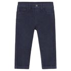 Younger Boys Blue Logo Jeans, 1, hi-res