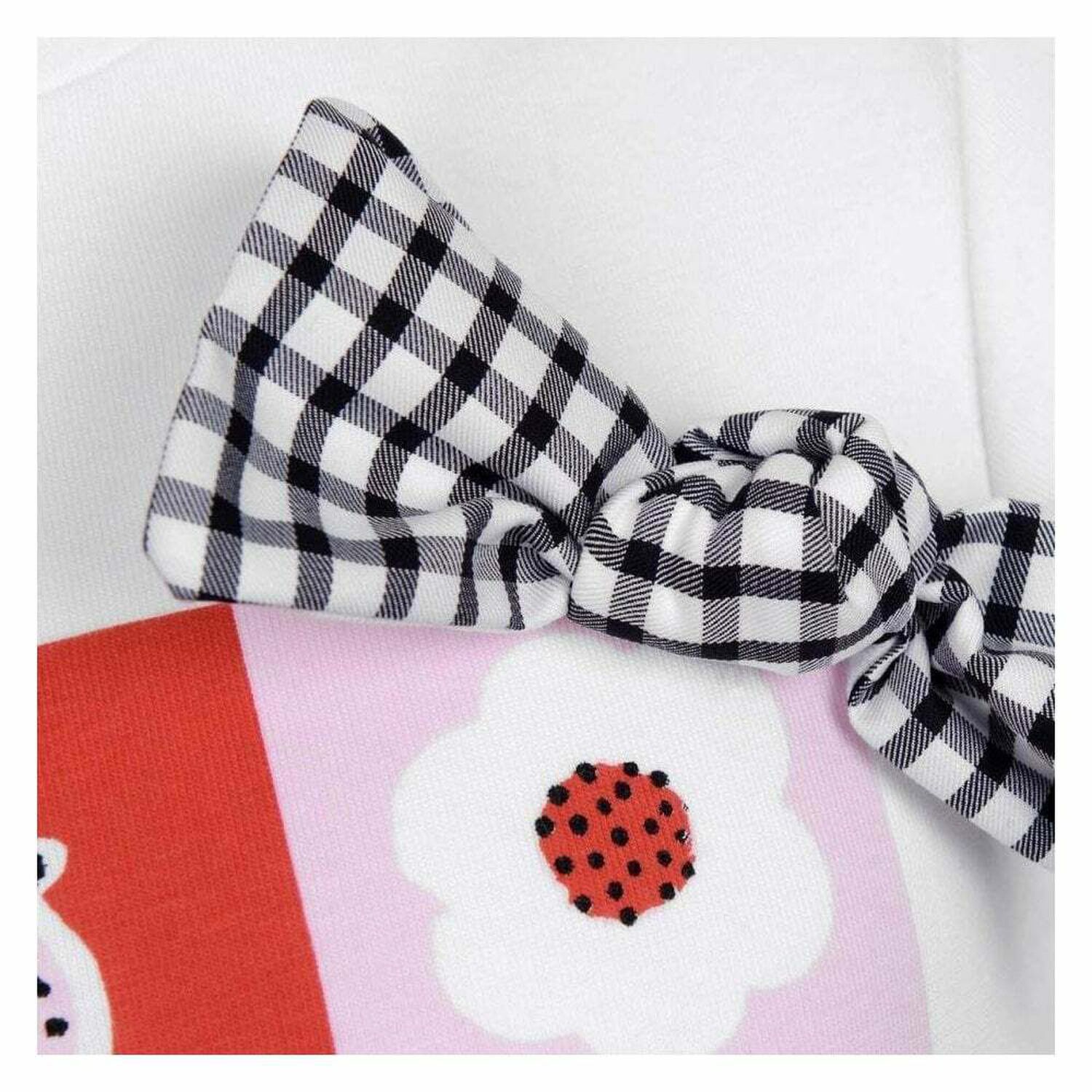 Girls White Bow Top, 1, hi-res