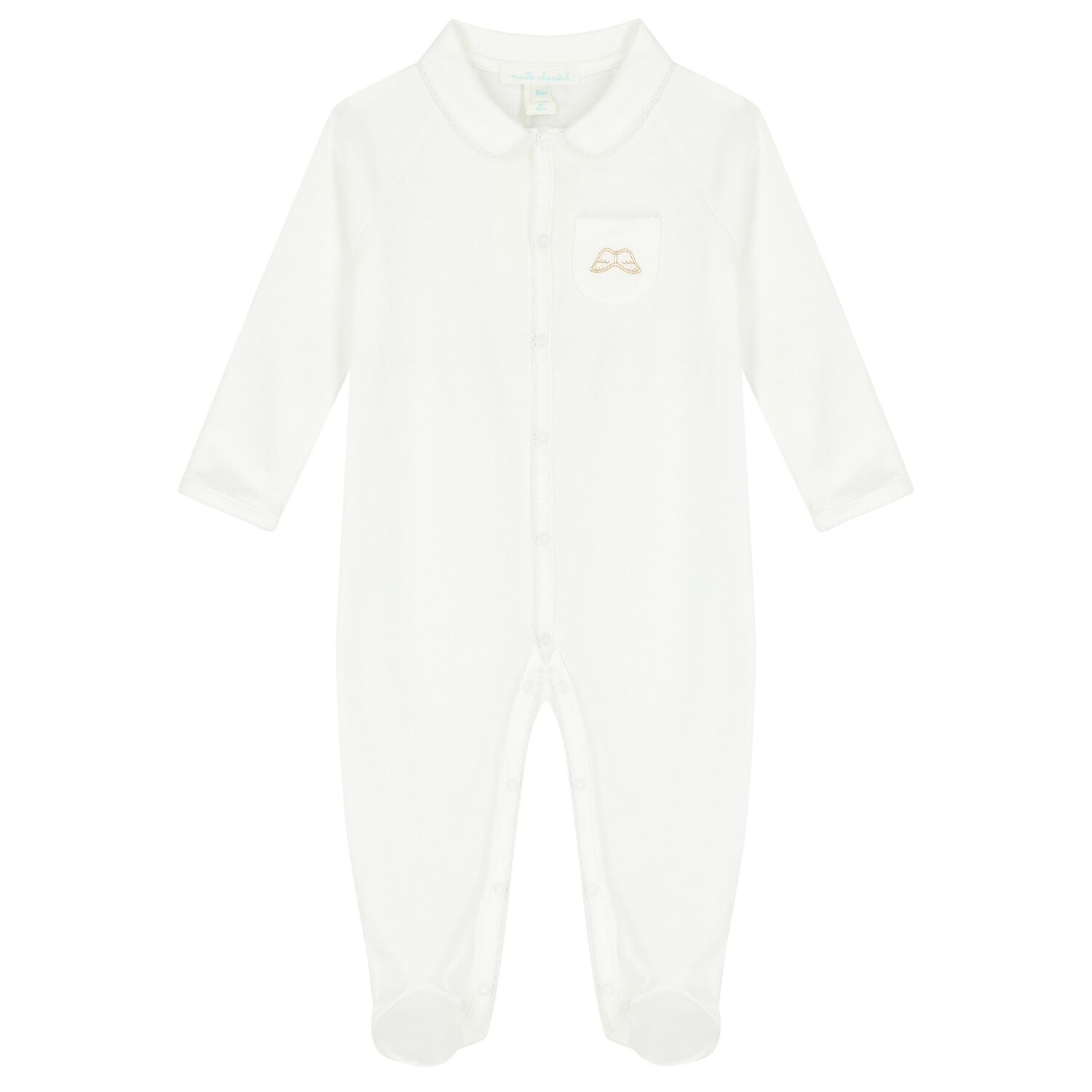 Unisex White Babygrow, 3, hi-res image number null