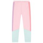 Girls Pink & Green Flower Leggings Set, 1, hi-res