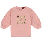Younger Girls Pink Logo Tracksuit, 1, hi-res