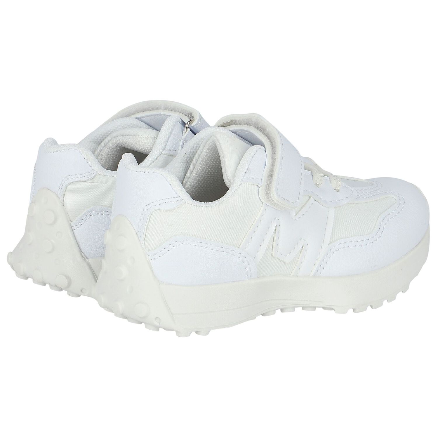 Boys White Logo Trainers, 1, hi-res image number null