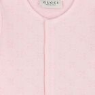Baby Girls Pink GG Logo Romper Gift Set, 2, hi-res