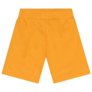 Boys Orange Logo Shorts