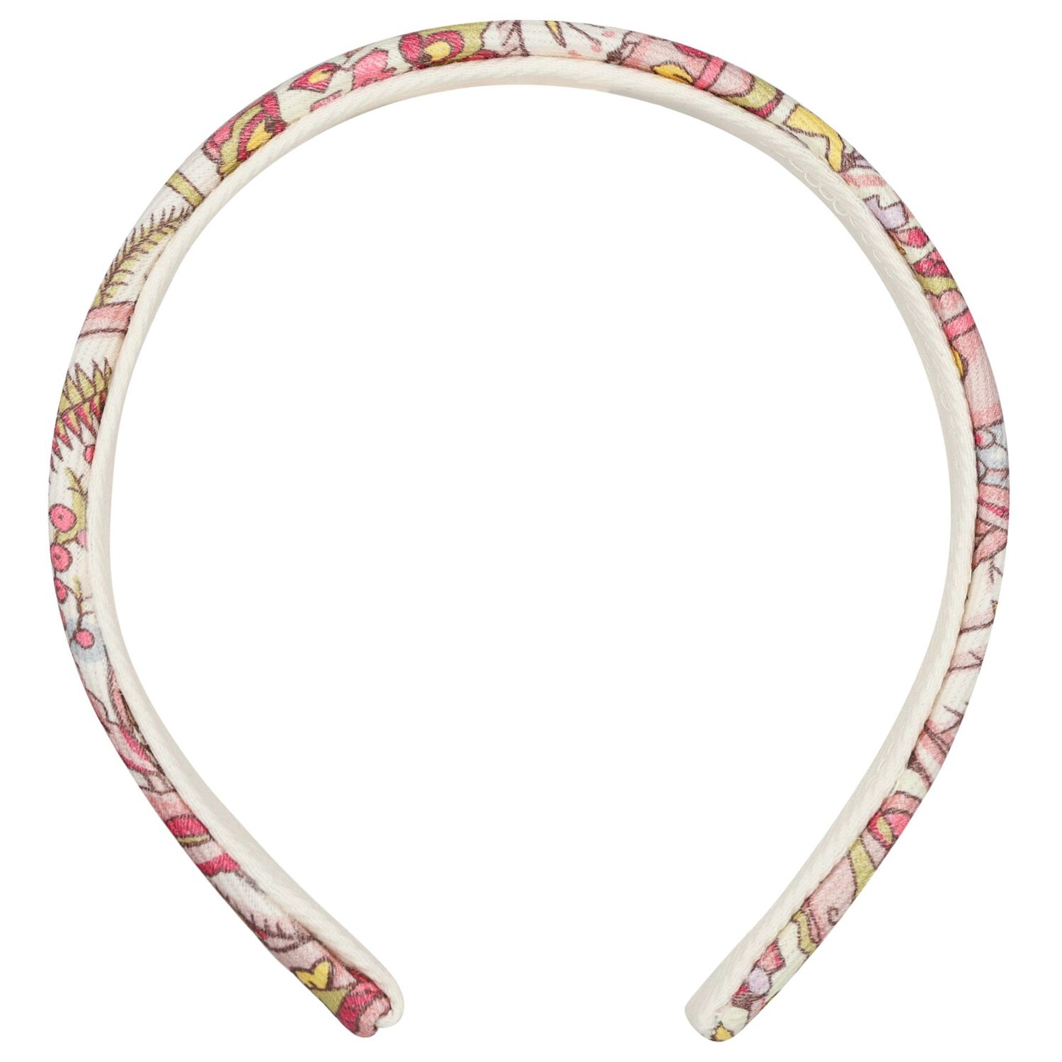 Girls Ivory & Pink Headband, 2, hi-res
