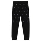 Boys Black Logo Joggers, 1, hi-res