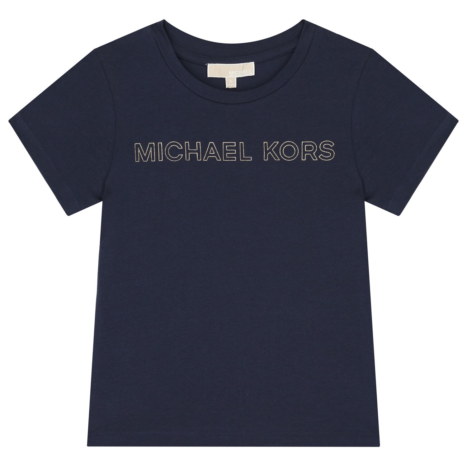 Girls Navy Blue Logo T-Shirt, 3, hi-res