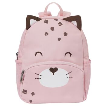 Girls Pink Cat Backpack
