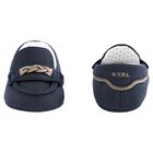 Baby Boys Navy Blue Suede Pre Walker Moccasins, 3, hi-res