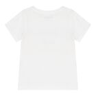 Baby Girls White Logo T-Shirt, 1, hi-res