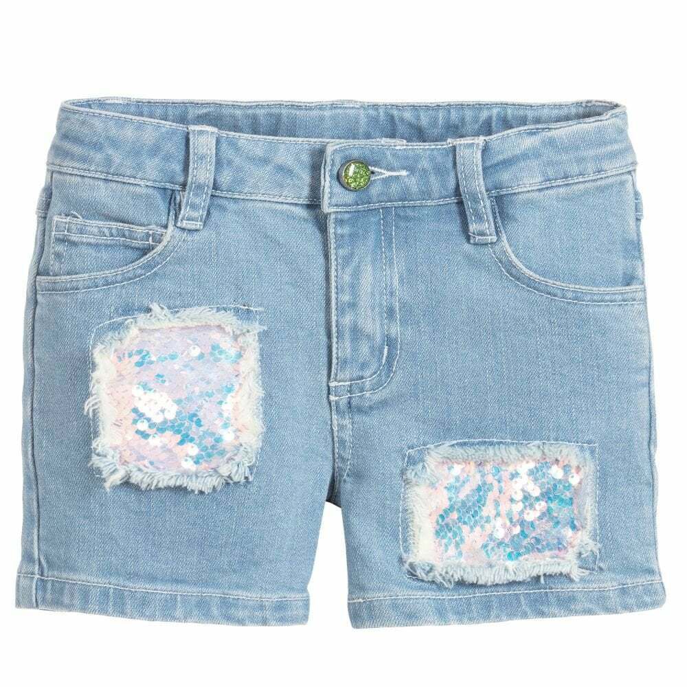 Girls denim shorts uk store