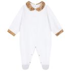 White & Beige Geo Map Babygrow Gift Set, 1, hi-res