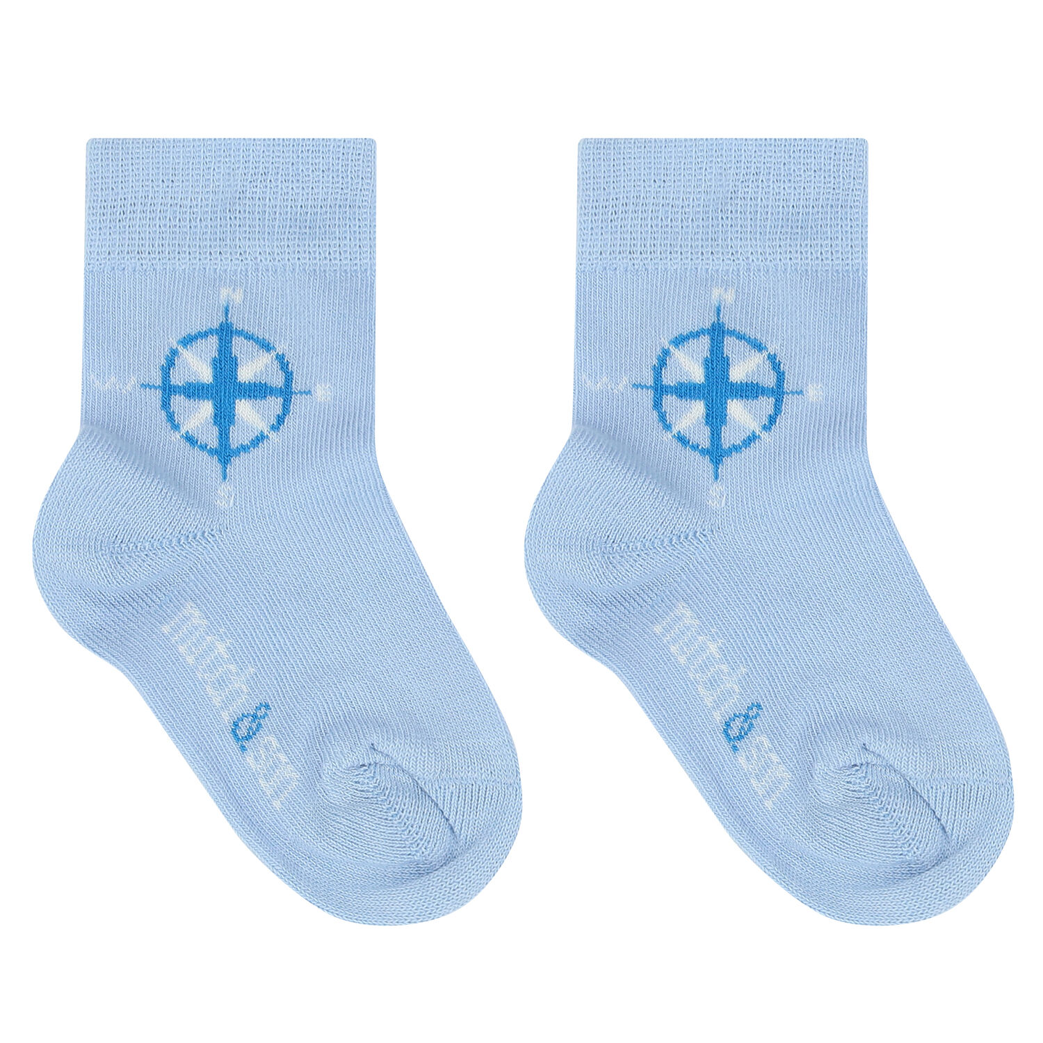 Boys Blue Logo Socks ( 2 Pack ), 1, hi-res