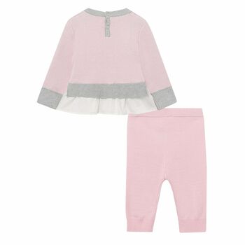 Younger Girls Pink Leggings Set