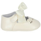 Baby Girls White Bow Pre Walker Shoes, 3, hi-res