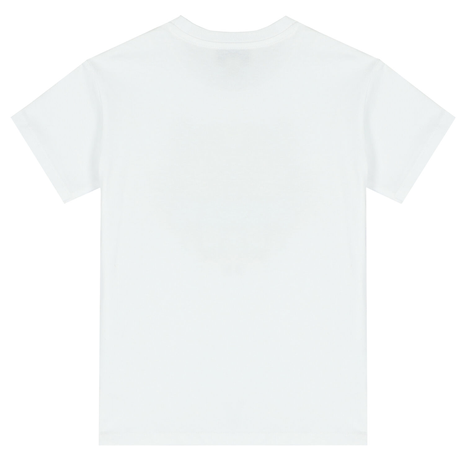 Boys White Embroidered Tiger Logo T-Shirt, 1, hi-res