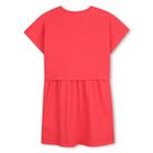 Girls Red Logo Dress, 1, hi-res