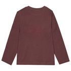 Boys Burgundy Truck Long Sleeve Top, 1, hi-res