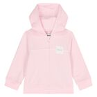 Younger Girls Pink & White Logo Tracksuit Set, 1, hi-res