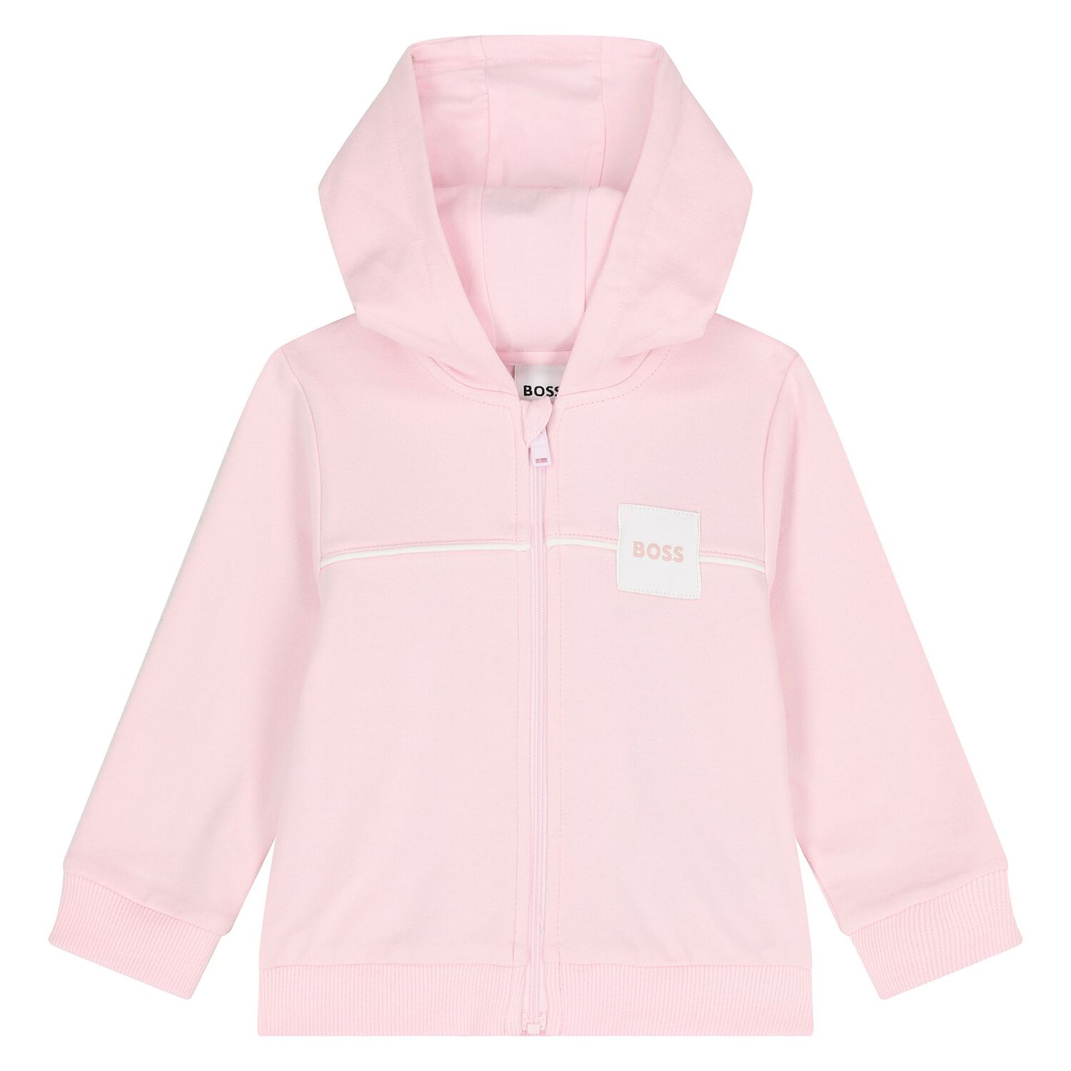 Younger Girls Pink & White Logo Tracksuit Set, 1, hi-res image number null