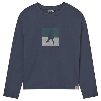 Boys Grey Long Sleeve Top