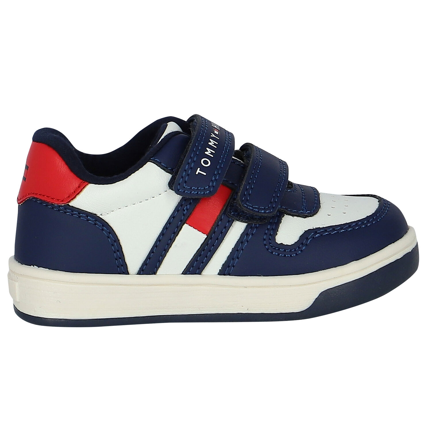 Boys Navy Blue Logo Trainers, 1, hi-res image number null