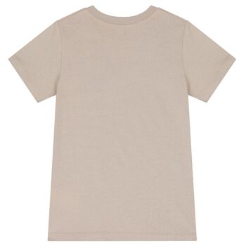 Boys Beige Logo T-Shirt