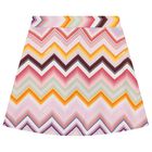 Girls Pink Logo Zig Zag Beach Skirt, 1, hi-res