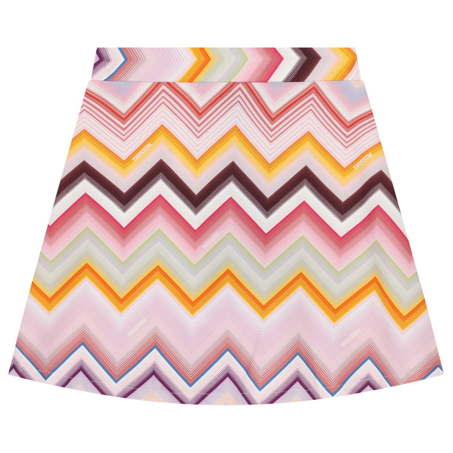 Girls Pink Logo Zig Zag Beach Skirt, 1, hi-res