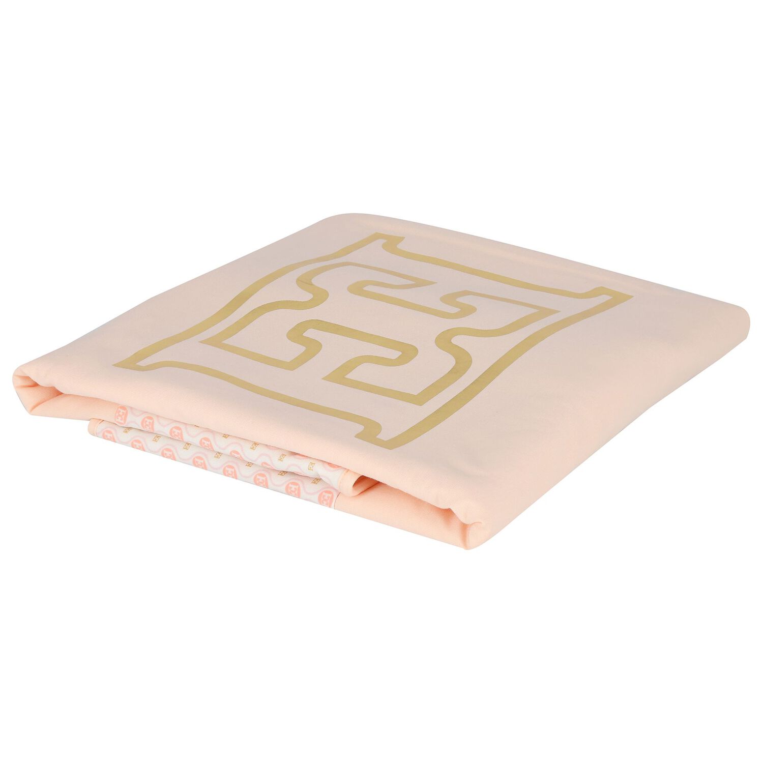 Baby Girls Pink & Ivory Logo Blanket, 2, hi-res
