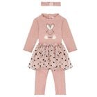 Baby Girls Pink Leggings Set, 1, hi-res