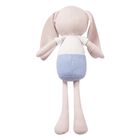 Beige, White & Blue Rabbit Toy, 2, hi-res