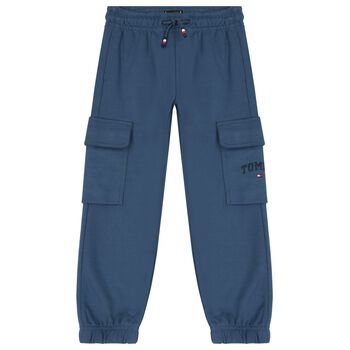 Boys Blue Logo Joggers