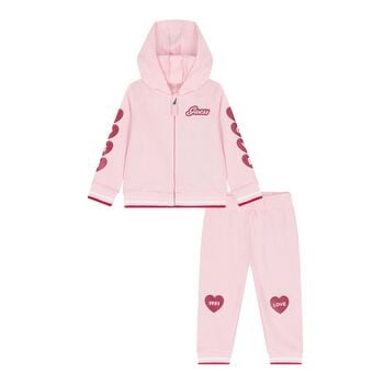 Baby Girls Pink Logo Tracksuit