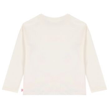 Girls Ivory Fantasy Landscape Long Sleeve Top