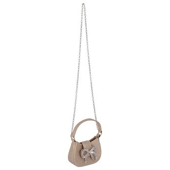 Girls Gold Diamante Bow Handbag ( 16CM )