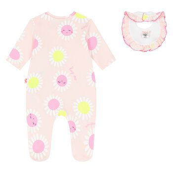 Baby Girls Pink Babygrow Gift Set