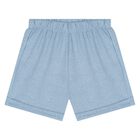 Baby Boys White & Blue Shorts Set ( 2-Pack ), 1, hi-res