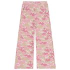 Girls Pink & Ivory Camouflage Trousers Set, 1, hi-res