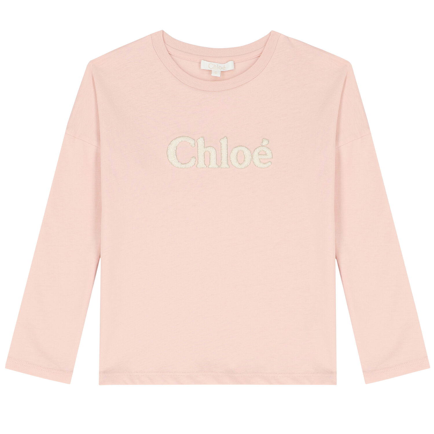 Girls Pale Pink Logo T-Shirt, 1, hi-res