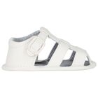 Baby Boys Ivory Sandals, 1, hi-res