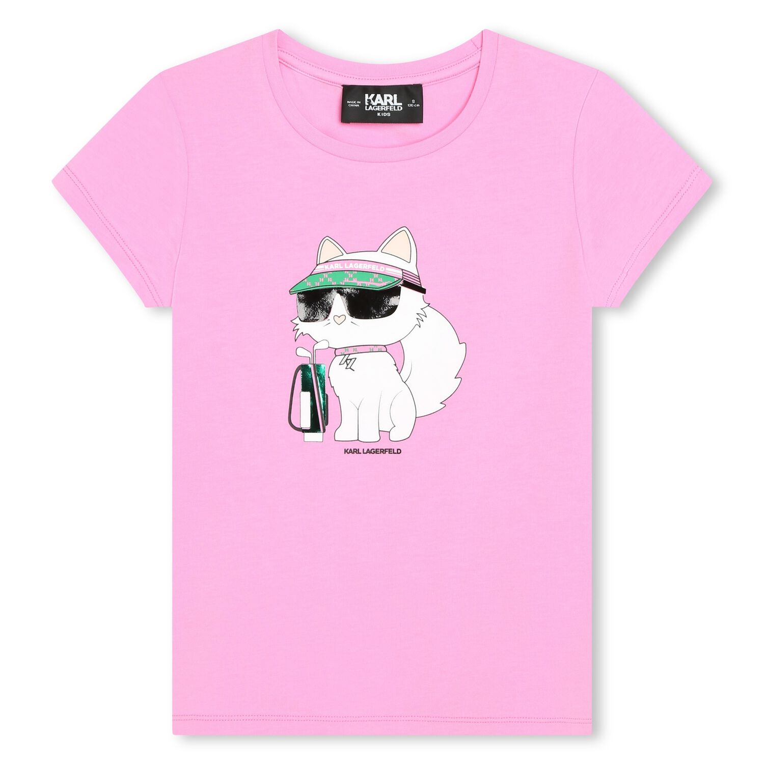 Girls Pink Logo T-Shirt, 1, hi-res image number null