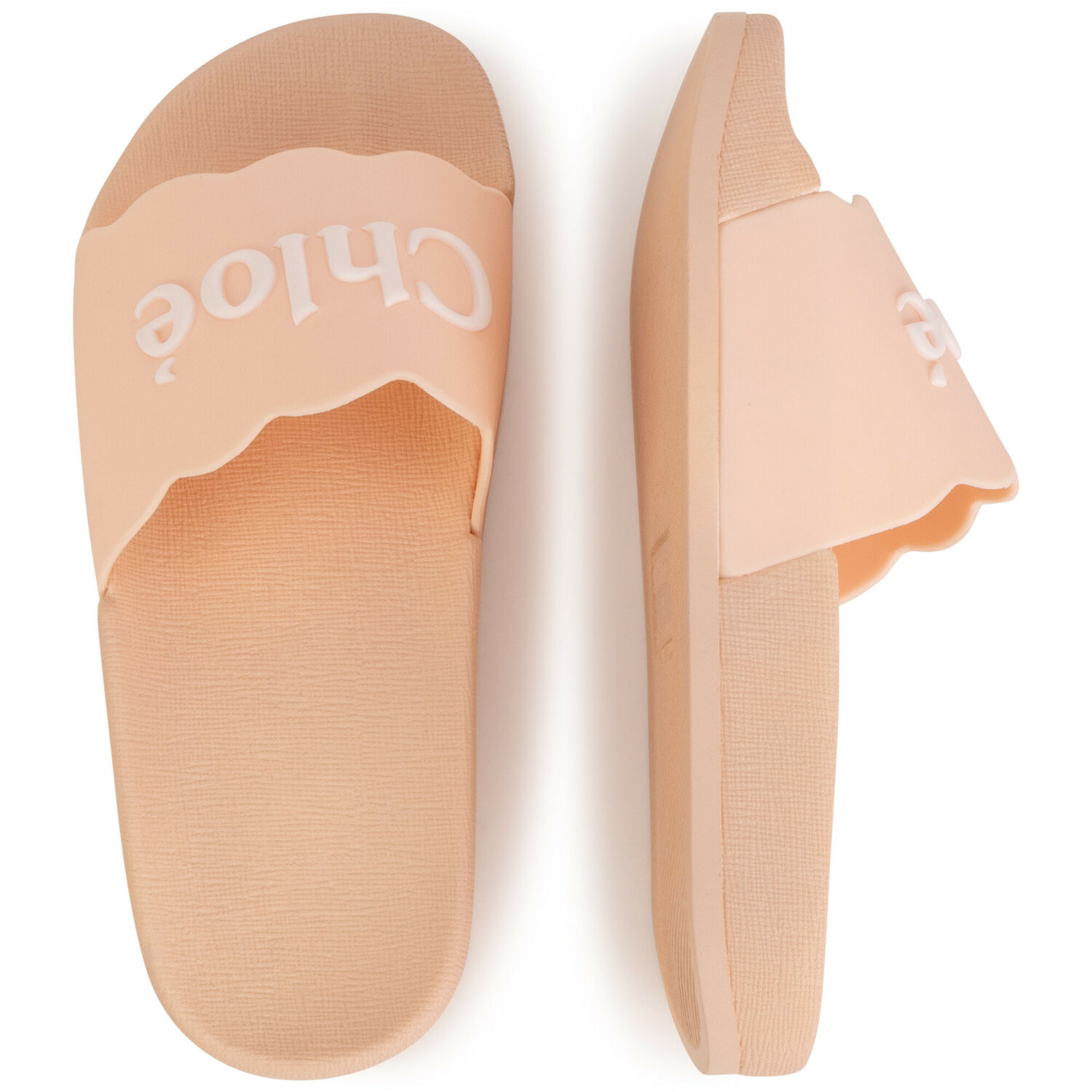 Girls Pale Pink Logo Sliders, 1, hi-res