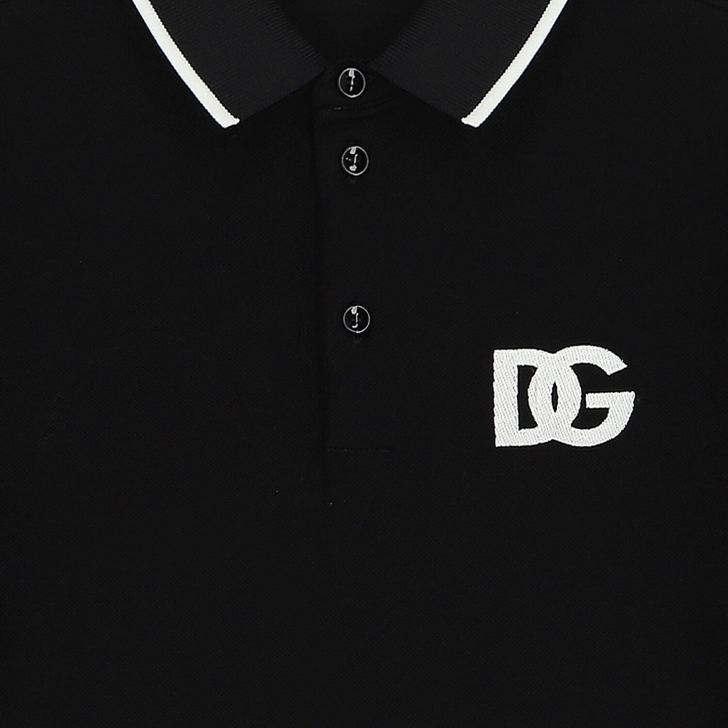 Boys Black Logo Polo Shirt, 1, hi-res