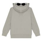 Boys Grey Logo Hooded Top, 2, hi-res